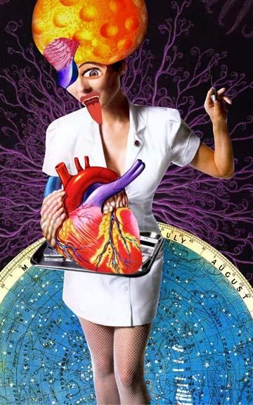 Digital Arts titled "enfermera.jpg" by Ximena Santillana, Original Artwork