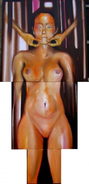 figura intera Pittura intitolato "figura intera" da Moreno Zanibellato, Opera d'arte originale, Olio