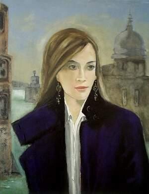 Painting titled ""La Venetienne"" by Reginald Gray, Original Artwork