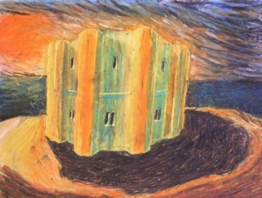 绘画 标题为“Castel del Monte” 由Maurizio Aprea, 原创艺术品, 粉彩