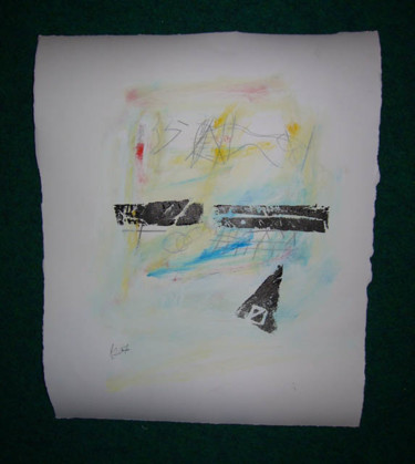 Schilderij getiteld "Icône" door Carol Lavoie, Origineel Kunstwerk
