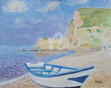 Peinture intitulée "ETRETAT" par Desnoyers, Œuvre d'art originale