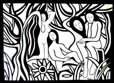 Painting titled "The Dreamers" by Georg Kiehn, Original Artwork