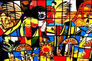 Painting titled "Muchas vidas" by Georg Kiehn, Original Artwork