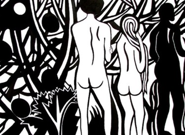 Painting titled "The temptation" by Georg Kiehn, Original Artwork