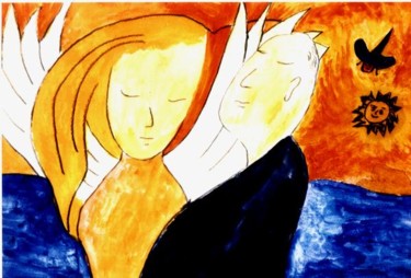 Painting titled "El encuentro" by Georg Kiehn, Original Artwork