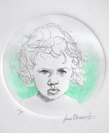 Disegno intitolato "Francesco" da Franco Petrosemolo, Opera d'arte originale