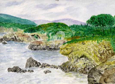 Drawing titled "Sardinia" by Elen Gera, Original Artwork