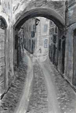 Drawing titled "Orta" by Elen Gera, Original Artwork