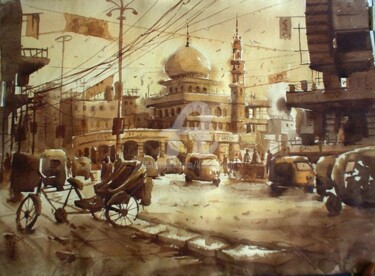 Painting titled "Hyderabad05" by Kishore Singh, Original Artwork