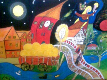 Painting titled "Rendez-vous in Stade" by Georg Kiehn, Original Artwork