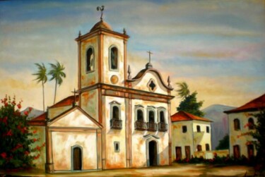 Peinture intitulée "Paraty" par Sandro José Da Silva, Œuvre d'art originale, Huile