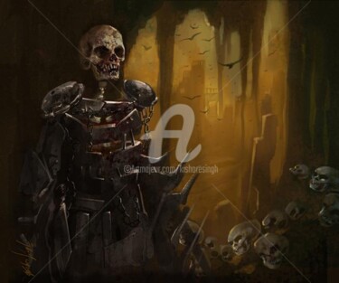 Digital Arts titled "Ghost_King" by Kishore Singh, Original Artwork