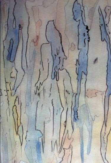 Painting titled "Demoiselles" by Annie Ducreux, Original Artwork, Oil