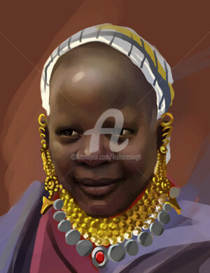 Digital Arts titled "negro.jpg" by Kishore Singh, Original Artwork