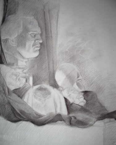 Dessin intitulée "nature morte" par Farid Ait Aoudia, Œuvre d'art originale