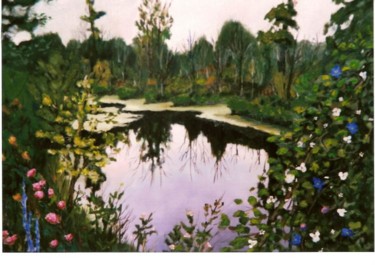 Peinture intitulée "Petite baie Riviere…" par Maurice Tessier, Œuvre d'art originale