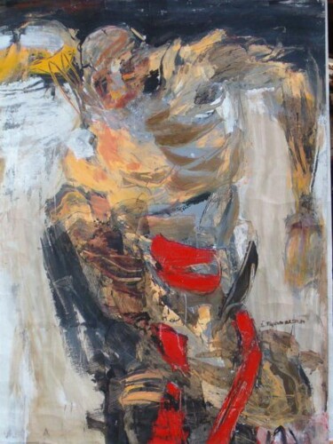 Peinture intitulée "Croix" par Catherine Monmarson, Œuvre d'art originale