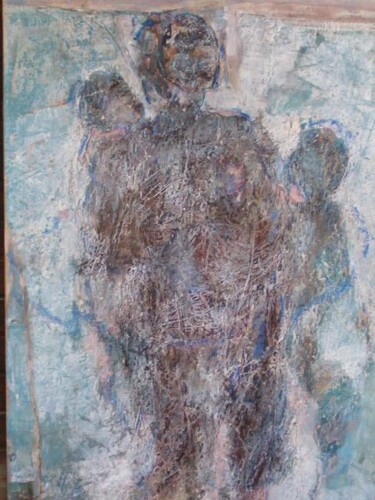 Peinture intitulée "trois" par Catherine Monmarson, Œuvre d'art originale