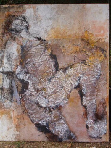 Peinture intitulée "l'empreinte" par Catherine Monmarson, Œuvre d'art originale