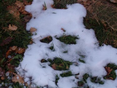 Installation intitulée "personnage neige" par Catherine Monmarson, Œuvre d'art originale