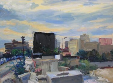 Peinture intitulée "fin d'après-midi su…" par Manuel Leonardi, Œuvre d'art originale, Huile