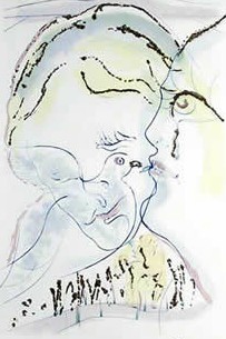 BEHOLD THOU ART FAIR (Song of Songs Suite - piece #5) Druckgrafik mit dem Titel "BEHOLD THOU ART FAI…" von Edward Friedman, Original-Kunstwerk, Andere