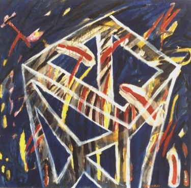 Pintura titulada "torre" por Carlos Ardohain, Obra de arte original