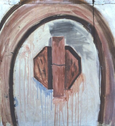 Pintura titulada "buraco tapiado" por Carlos Ardohain, Obra de arte original