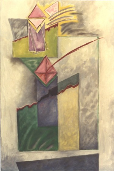 Pintura titulada "las torres" por Carlos Ardohain, Obra de arte original
