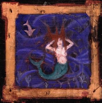 Pintura titulada "sirenita" por Carlos Ardohain, Obra de arte original