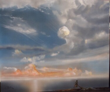 Pintura titulada "Homenaje a Dalí  II" por Rosario De Mattos, Obra de arte original, Oleo