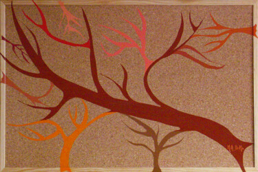 Painting titled "BOISROUX" by Mia Doma, Original Artwork, Oil Mounted on Wood Panel