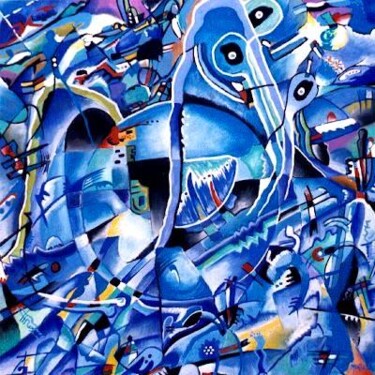 Peinture intitulée "COMPOSITION HIVERNA…" par H . Mortazavi, Œuvre d'art originale