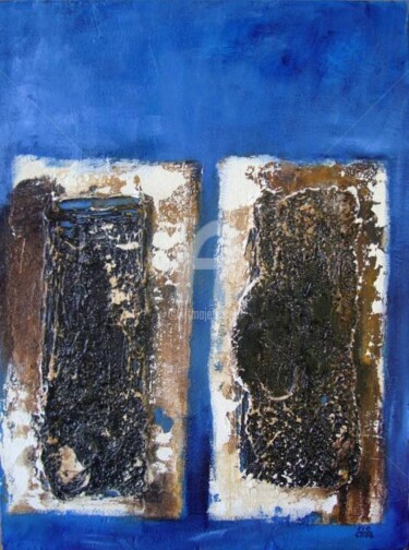 Painting titled "hombre y esposo" by Sio Montera, Original Artwork
