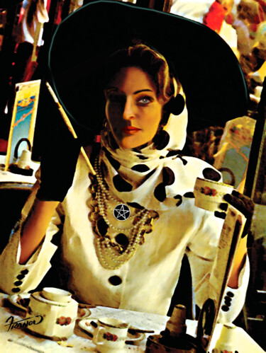 Digital Arts titled "Afternoon Tea with…" by Moreno Franco, Original Artwork, Digital Print