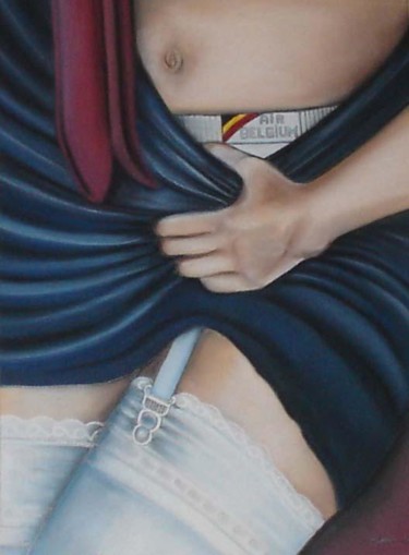 Peinture intitulée "Entre-deux vol" par Manuela Hames, Œuvre d'art originale