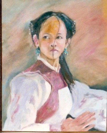 Peinture intitulée "Tigresse" par Maurice Tessier, Œuvre d'art originale