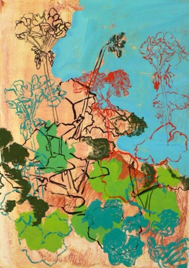 제목이 "plantes"인 미술작품 Roland Gschwind로, 원작, 기름