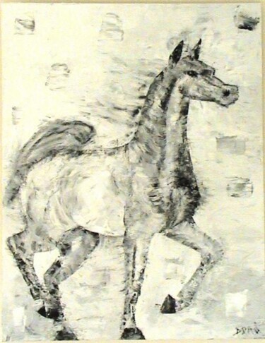 Peinture intitulée "Arabe" par Madorssane, Œuvre d'art originale, Huile