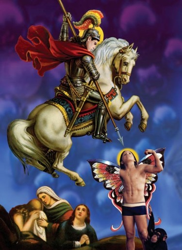 Digital Arts titled "San_Jorge.jpg" by Ximena Santillana, Original Artwork