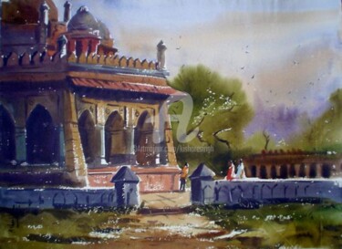 Painting titled "Delhi" by Kishore Singh, Original Artwork