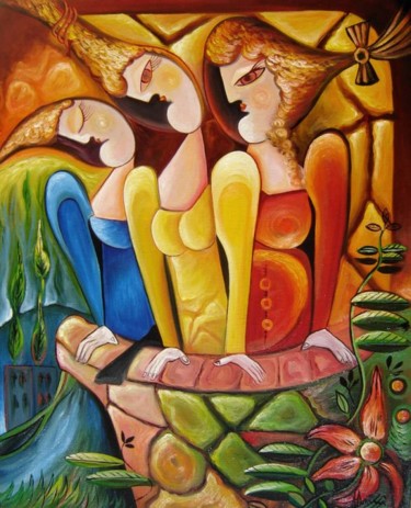 Peinture intitulée "The Day of Desire" par Adrian Doni, Œuvre d'art originale, Huile
