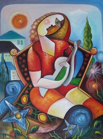 Peinture intitulée "Musical Night" par Adrian Doni, Œuvre d'art originale, Huile