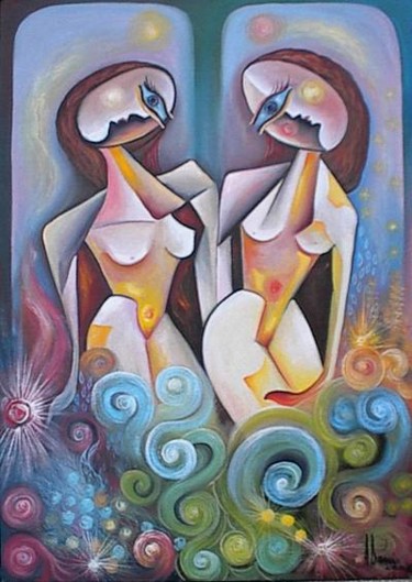 Peinture intitulée "Dance" par Adrian Doni, Œuvre d'art originale, Huile