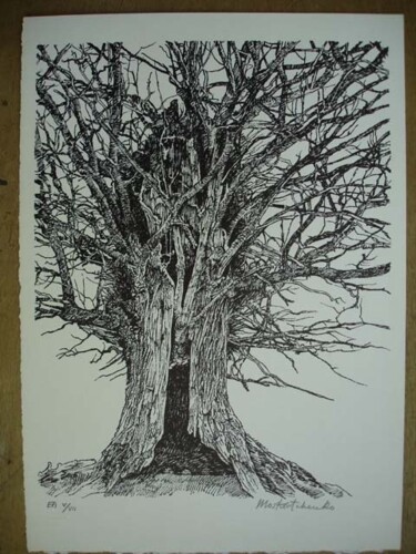 Drawing titled "Chène à Saby Suède…" by Michel Moskovtchenko, Original Artwork, Other