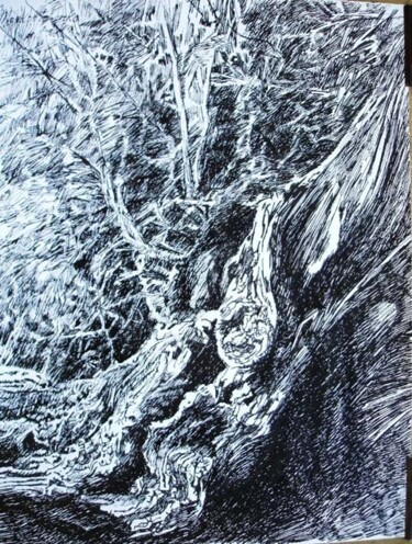 Drawing titled "2002 LE CHATAIGNIER…" by Michel Moskovtchenko, Original Artwork, Other