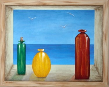Peinture intitulée "Contemplation" par Allegretto, Œuvre d'art originale, Acrylique