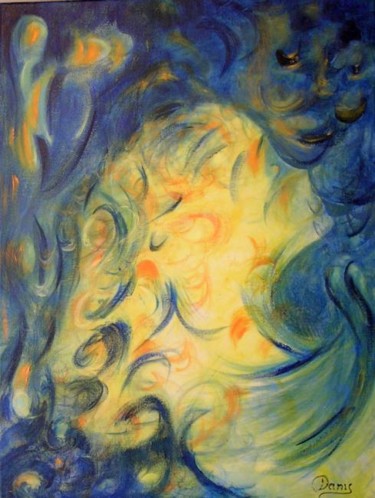 Peinture intitulée "Réconfort" par Dany, Œuvre d'art originale, Acrylique