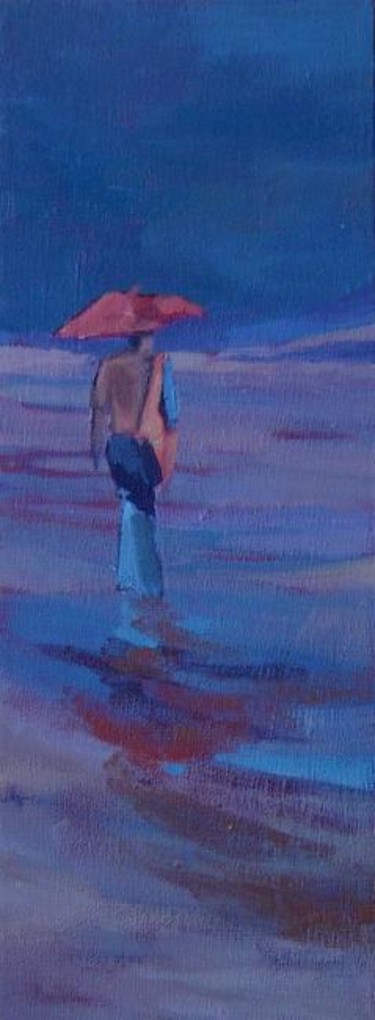 Peinture intitulée ""En promenade 2"" par Catherine Suchocka, Œuvre d'art originale, Autre